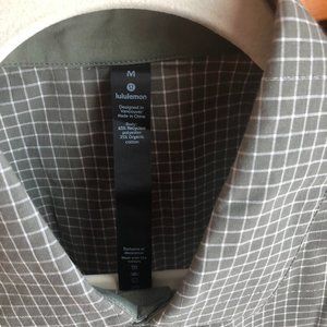 Lululemon button down short sleeve shirt
